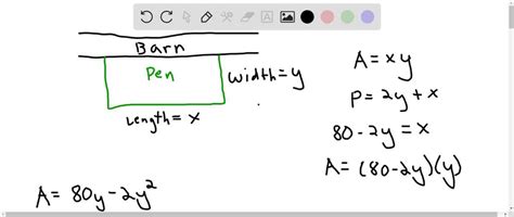 A Farmer Has 80 Feet Of Fence With Which He Plans To Enclose A