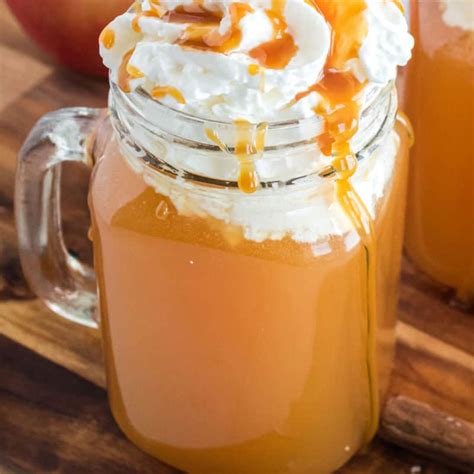 Warm Caramel Apple Cider Cocktail ⋆ Real Housemoms