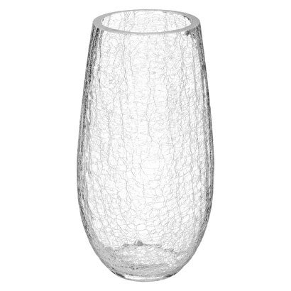 Vase bombé verre craquelé Atmosphera créateur d intérieur