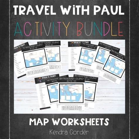 Map Pauls Missionary Journeys Bundle Teach Me Thy Way