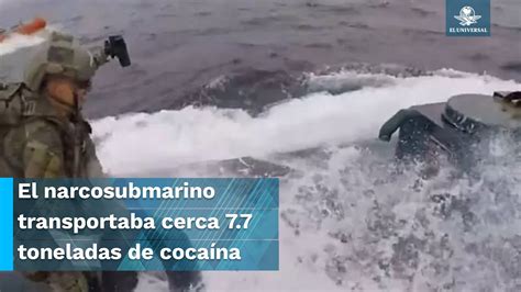 Narcosubmarino Es Interceptado En El Pac Fico Por Eu Youtube