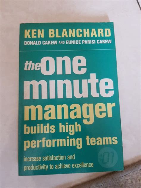 The One Minute Manager Builds High Performing Teams Hobbies Toys