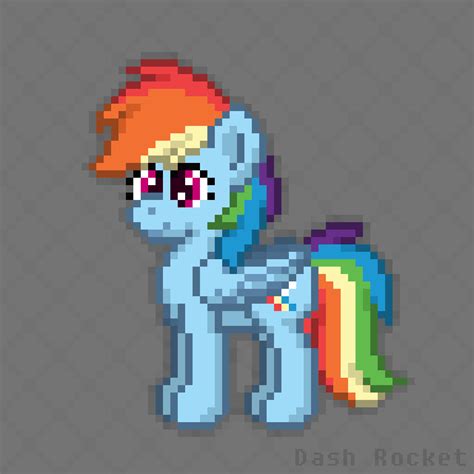 Rainbow Dash pixel art by RainbowDashVSHalo on DeviantArt