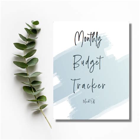 Monatlicher Budget Planer Personalisierter Finanz Tracker Etsy De