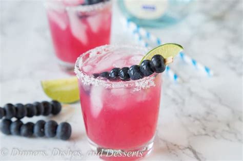 Blueberry Margaritas Fresh Blueberries And Mint Make For A Refreshing