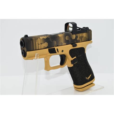 Glock 43 X Shield Custom Hexa Light Gold Legacy Custom Edition