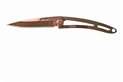 Deejo Naked G Copper Finish Nh Taschenmesser G Nstiger