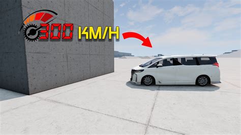 Toyota Alphard Vs Wall Km H Beamng Drive Beamngdrive Crash Vs