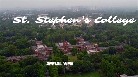 St Stephens College Aerial View Delhi University 140 Years Of