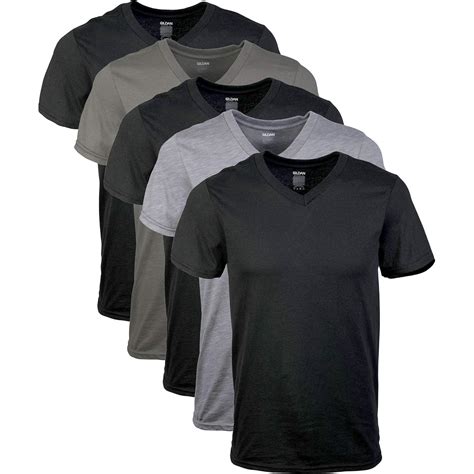 Gildan Mens Assorted V Neck T Shirts Multipack Medium 5 Pack Ebay