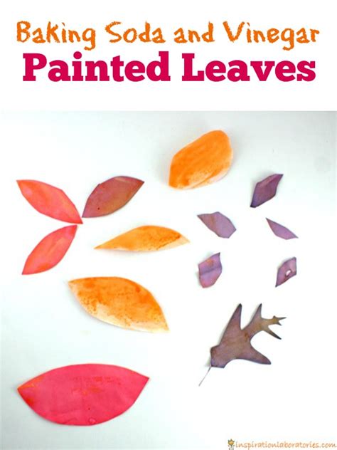 Baking Soda Painted Leaves | Inspiration Laboratories