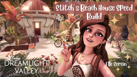 Stitchs Beach House Speed Build In Disney Dreamlight Valley Youtube