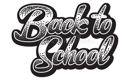 Inscription Back To School Stock Illustration Illustration Of Object