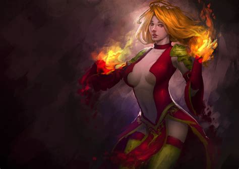 Traxex The Drow Ranger Lina The Slayer Carl The Invoker Dota