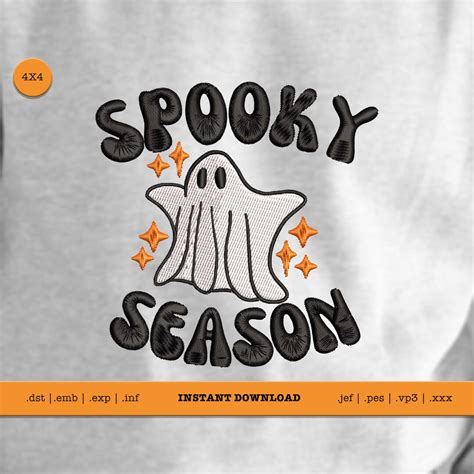 Halloween Embroidery Trendy Embroidery File For Halloween Ghost