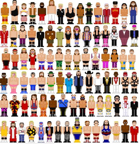 Wwe Wrestlers By Pixel Drawing 80s Edition Quiz By Recycledsusan