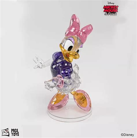 Estátua de Cristal Margarida Mickey Mouse Friends 13cm 28 Peças Mega