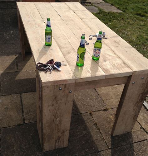 Diy Garden Table Scaffold Boards Crafting Serenity