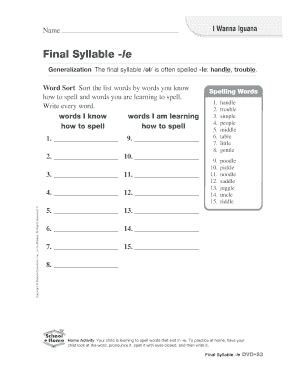 I Wanna Iguana Pdf - Fill and Sign Printable Template Online