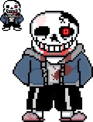 Horror!Sans Sprite (Horrortale) by NateT-G on DeviantArt