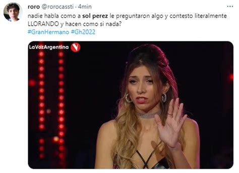 Gran Hermano Sol Pérez Lloró En Pleno Debate Y Desconcertó A Todos