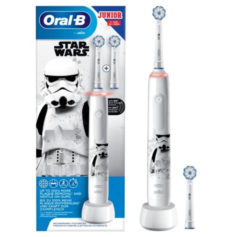 Детская электрическая зубная щетка Oral-B Pro 3 Junior Sensi Звездные ...