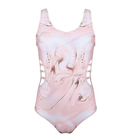 Lojoutye New Girls Swimwear Surf Girls Daisy Beach Girly Bikini Sport Piece Swimsuit