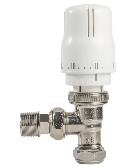 Myson Plus White Angled Thermostatic Trv 15mm X 1 2 Screwfix