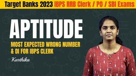 Wrong Number Di Most Expected Question By Karthika Ibps Clerk Po