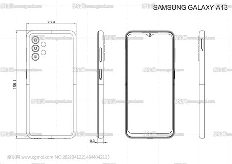 Samsung三星galaxy A13手机stp格式3d模型通讯设备模型下载 摩尔网cgmol