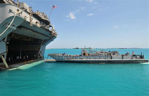 A Landing Craft Utility Approaches The Well Deck Of NARA DVIDS