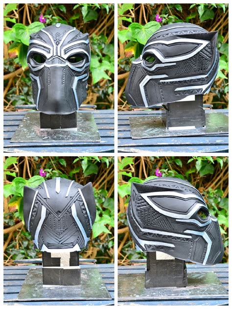 Casco Mascara De Black Panther Realizado En Goma Eva Por Mi Garden