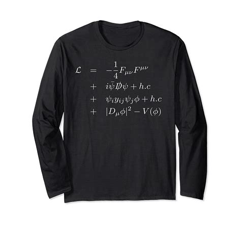 Standard Model Lagrangian Of Particle Physics Long Sleeve T-shirt