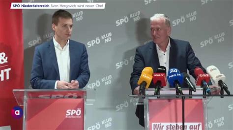 SPÖ Niederösterreich Sven Hergovich wird neuer Chef PULS 24