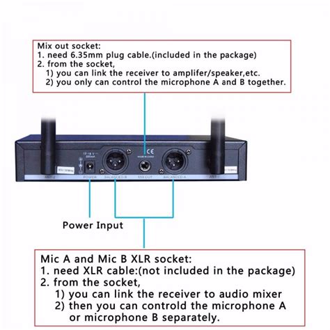 FREEBOSS FB U10 UHF Wireless Microphone System Dual Way Digital