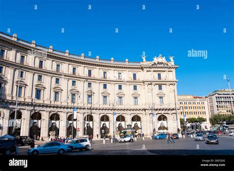 Piazza Della Repubblica Rome Italy Stock Photo Alamy