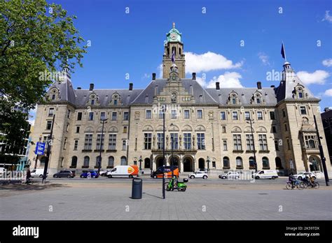 ROTTERDAM, NETHERLANDS - JUNE 9, 2022: Rotterdam City Hall, Netherlands ...