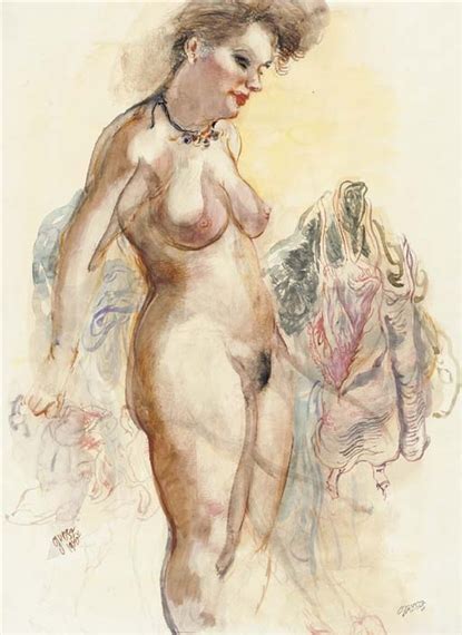 George Grosz Standing Nude Eva Grosz Mutualart