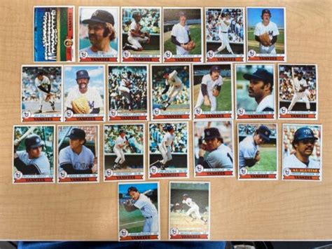 1979 New York Yankees Topps Burger King 22 Card Team Set EBay