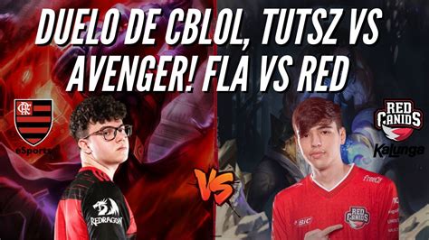 DUELO DE CBLOL NA SOLOQ TUTSZ VS AVENGER RED X FLAMENGO YouTube