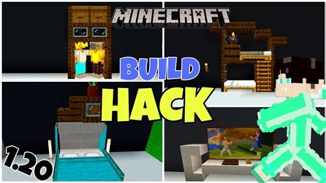 Minecraft Pe Build Hack Minecraft Furniture Build Hack YouTube