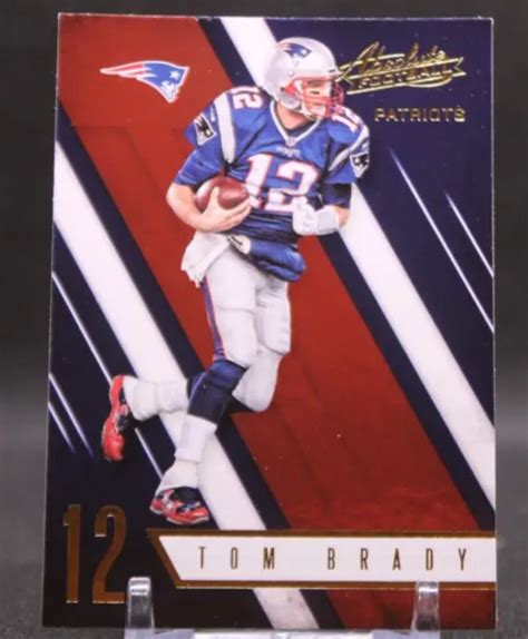 Carte Football Absolue Tom Brady 2016 Panini 42 Nouveau Angleterre