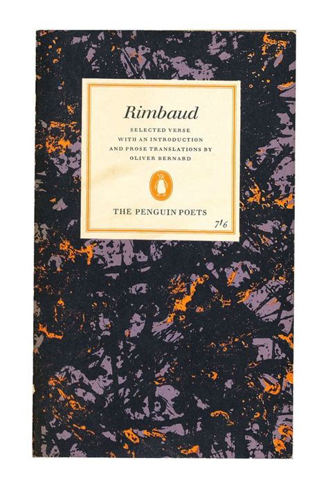 Rimbaud Selected Verse A Beautiful Poetry Book In The Distinctive