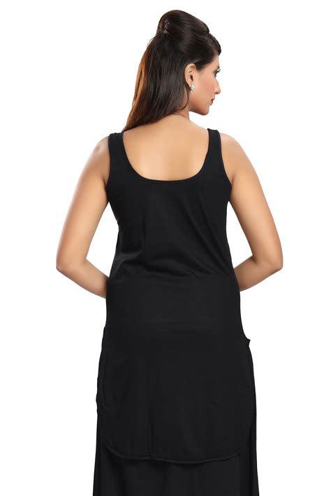 Buy Be You Black White Solid Women Camisole Suit Slip Pack Of 2