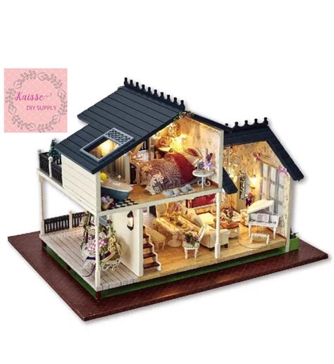 DIY Miniature Dollhouse Kit DIY Dollhouse Craft Kit - Etsy