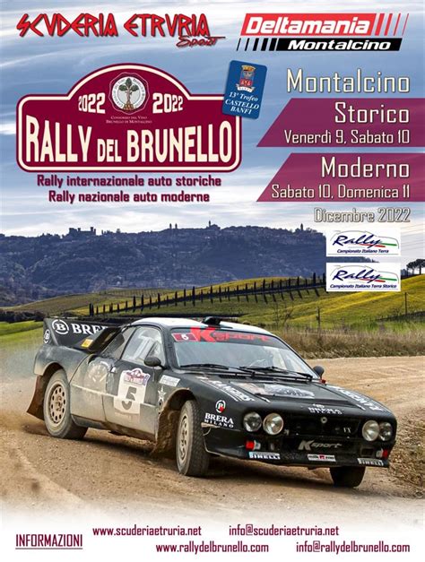 TEMPI LIVE 1º RALLY DEL BRUNELLO 2022 ilTornante it Live Timing