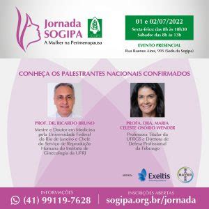 Card Palestrantes Confirmados Sogipa Sociedade De Obstetr Cia E