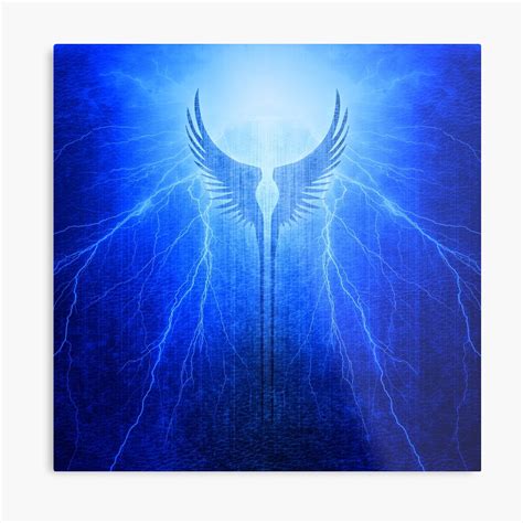 Vikings Valkyrie Wings Of Protection Storm Metal Print By