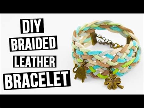 DIY Braided Leather Bracelet YouTube