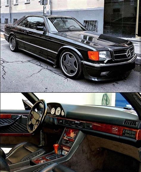 Classic Mercedes Benz Coupe with Black Interior